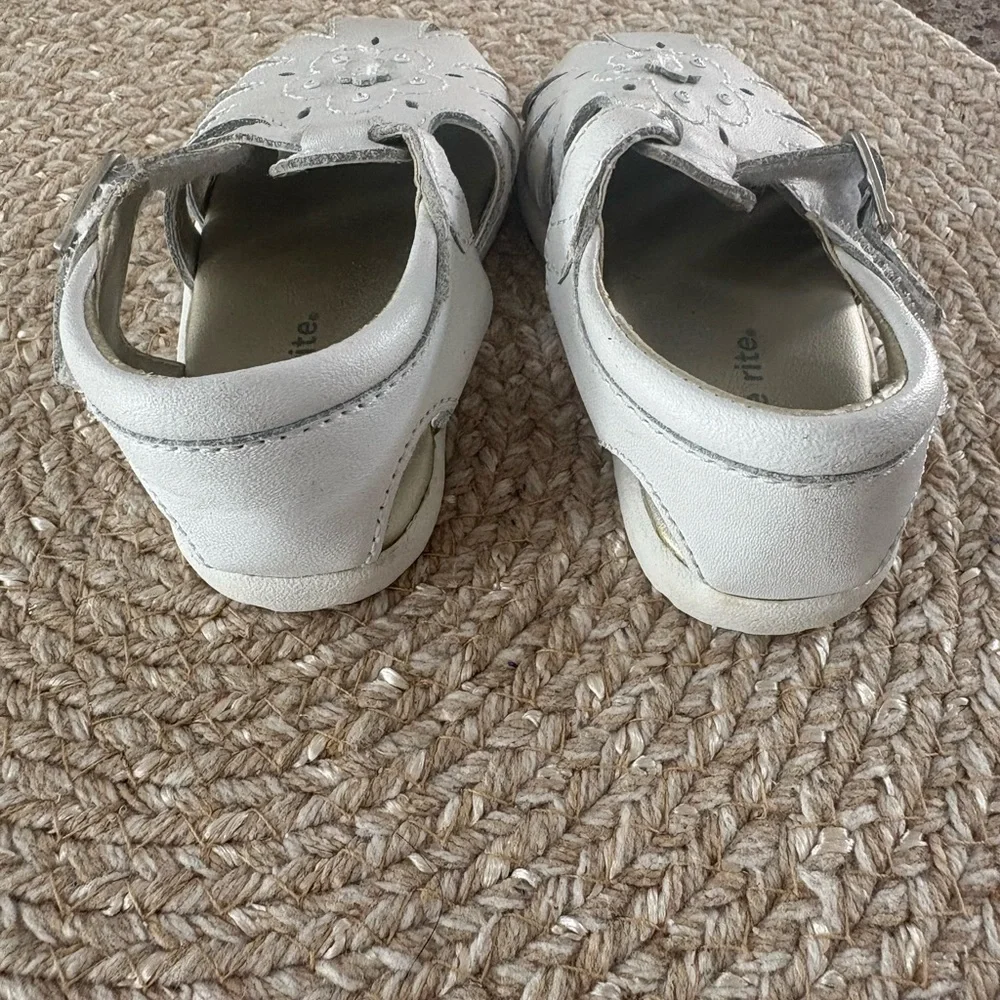 Stride Rite White Baby Walker Sandals